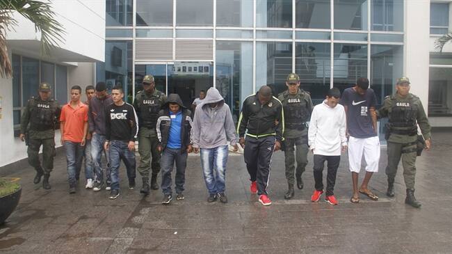 Capturados presuntos responsables del asesinato del exfutbolista Jair Abonía. Foto: Policía