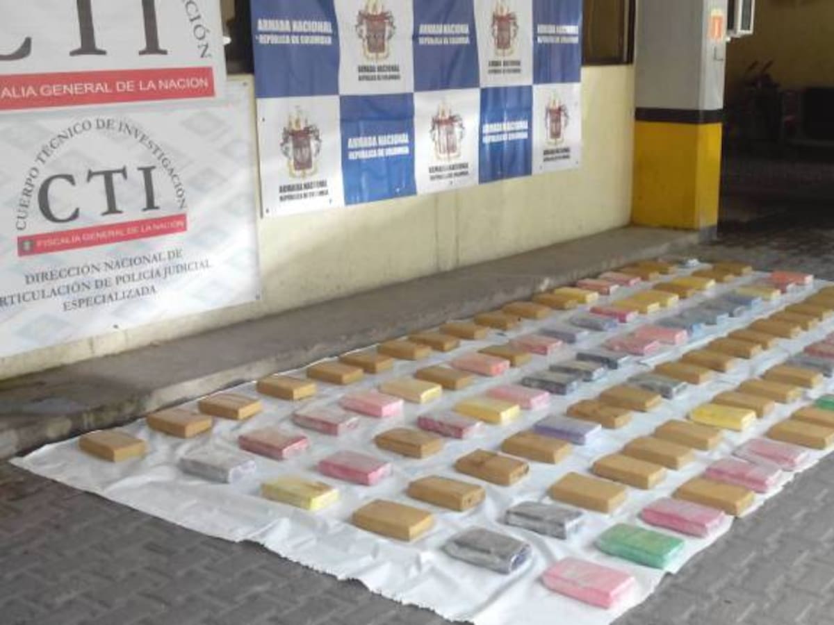 Incautan más de cien kilos de cocaína que pertenecerían al Clan del Golfo en Cartagena