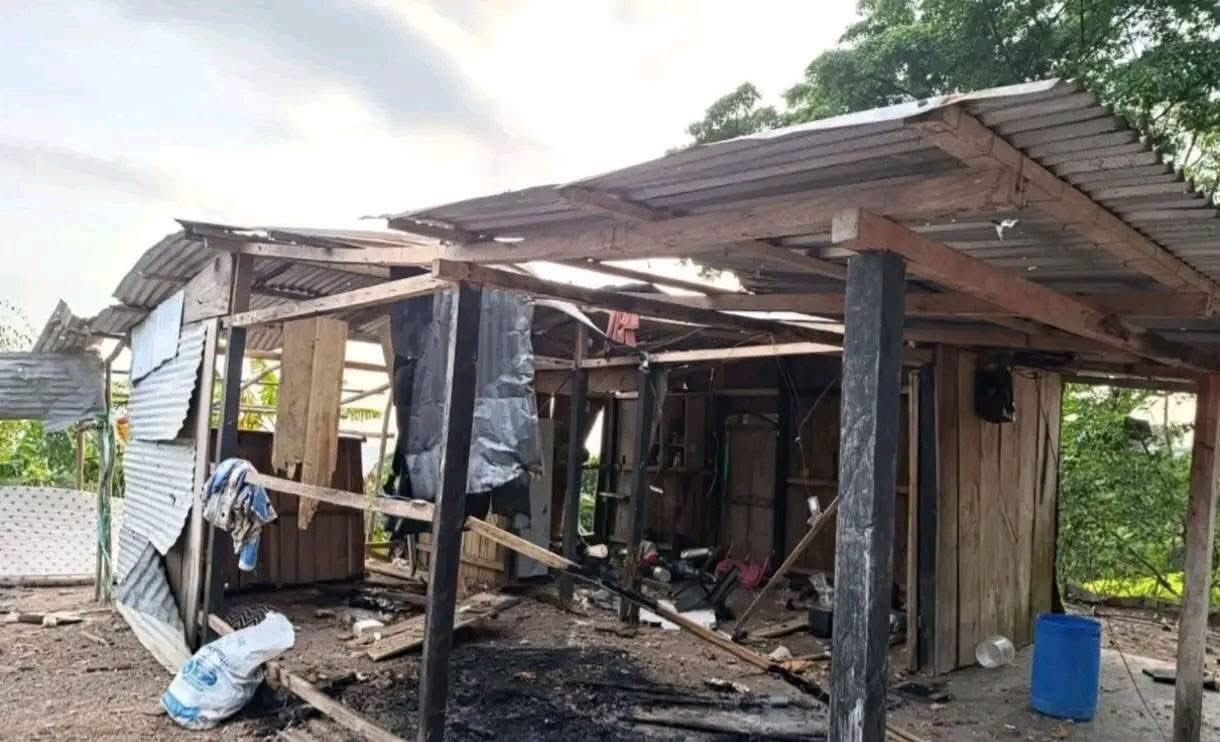 Nuevo desplazamiento en el Catatumbo por ataques con drones explosivos. Foto: Olguín Mayorga.