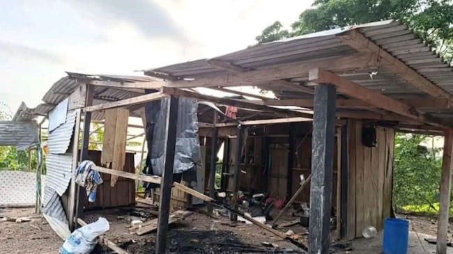 Nuevo desplazamiento en el Catatumbo por ataques con drones explosivos. Foto: Olguín Mayorga.