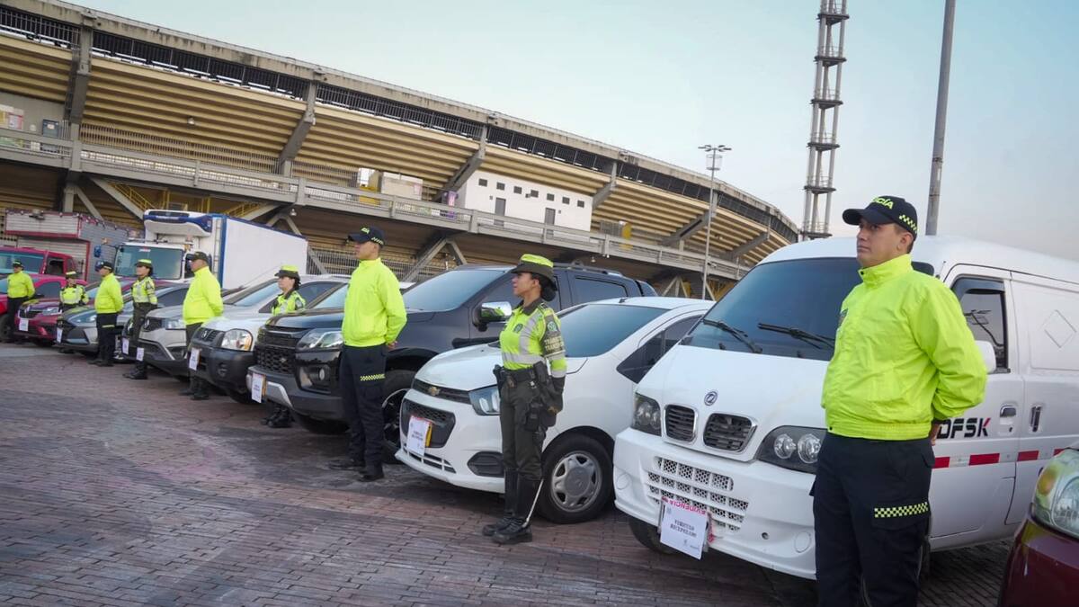 En una semana la Policía de Bogotá ha recuperado 46 motocicletas y 23 carros robados