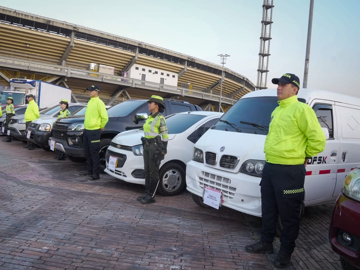 En una semana la Policía de Bogotá ha recuperado 46 motocicletas y 23 carros robados