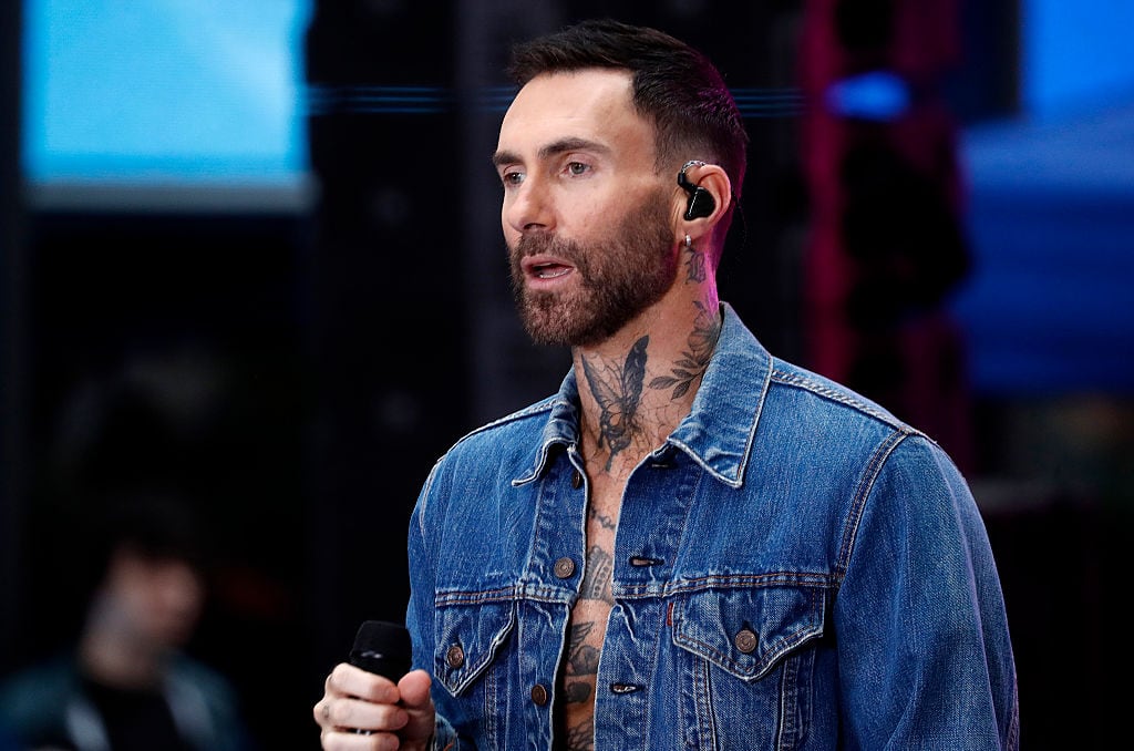 NEW YORK, NEW YORK - AUGUST 01: Adam Levine of Maroon 5 performs on NBC's "Today" at Rockefeller Plaza on August 01, 2025 in New York City.  (Photo by John Lamparski/Getty Images)
