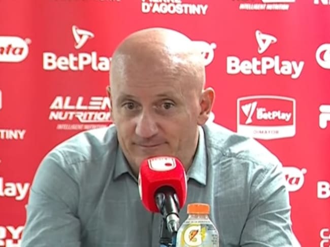 Pablo Repetto, técnico de Santa Fe / Captura de pantalla rueda de prensa