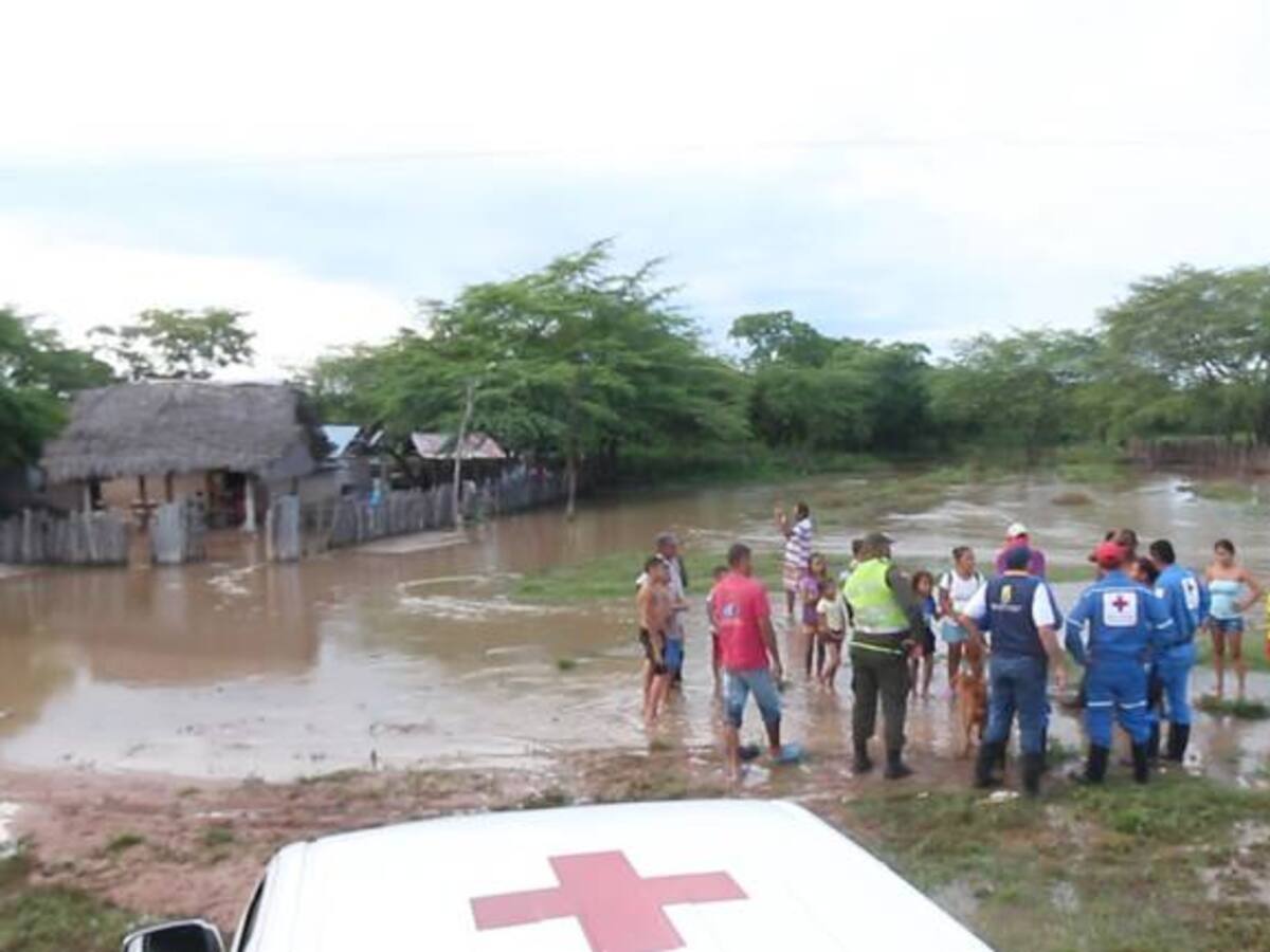 40 familias afectadas por fuertes lluvias en Cesar