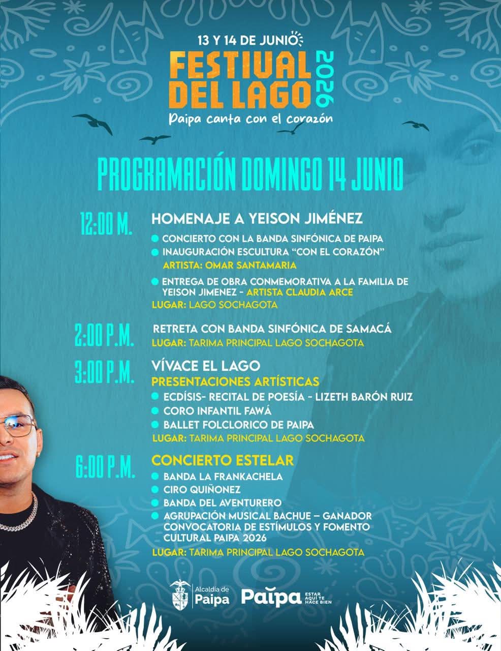 Programación Festival del Lago 2026.