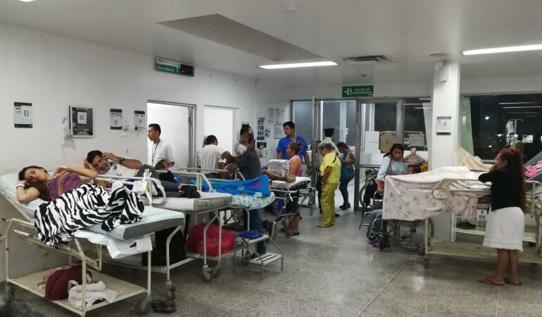 Pacientes en las urgencias del Hospital Universitario Erasmo Meoz