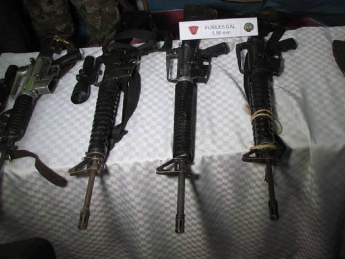 Incautan arsenal al ELN en Ocaña