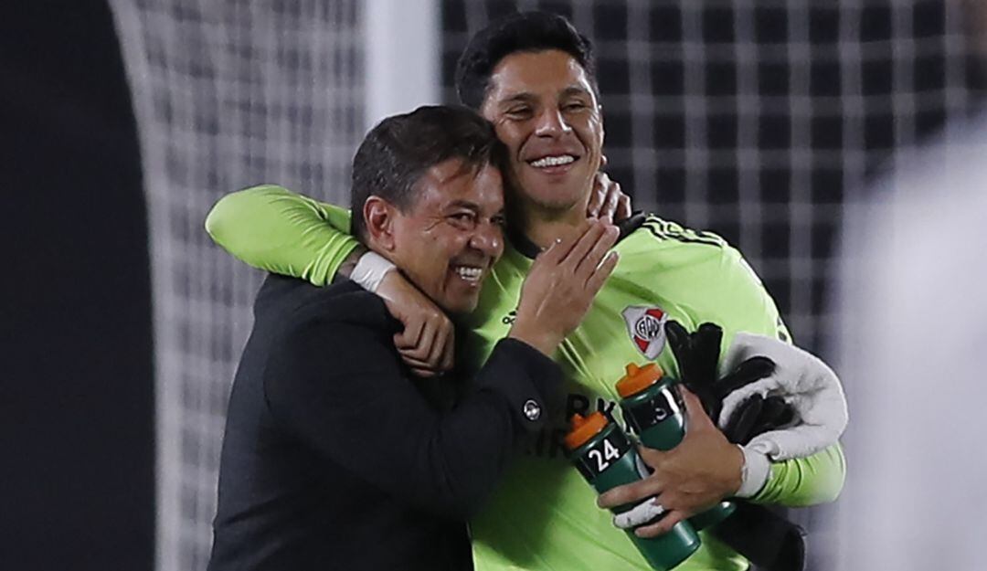Enzo Pérez y Marcelo Gallardo