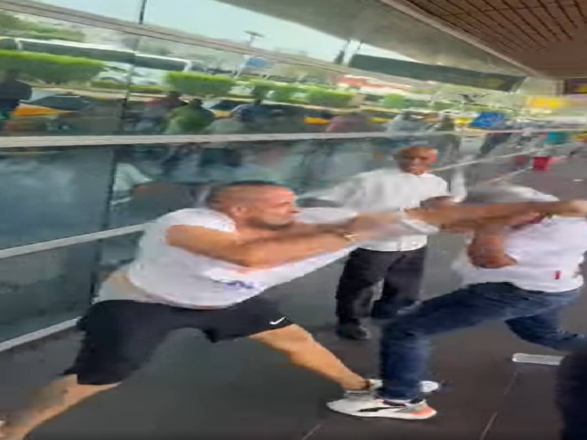Bochornosa pelea entre conductores en el aeropuerto Rafael Núnez de Cartagena