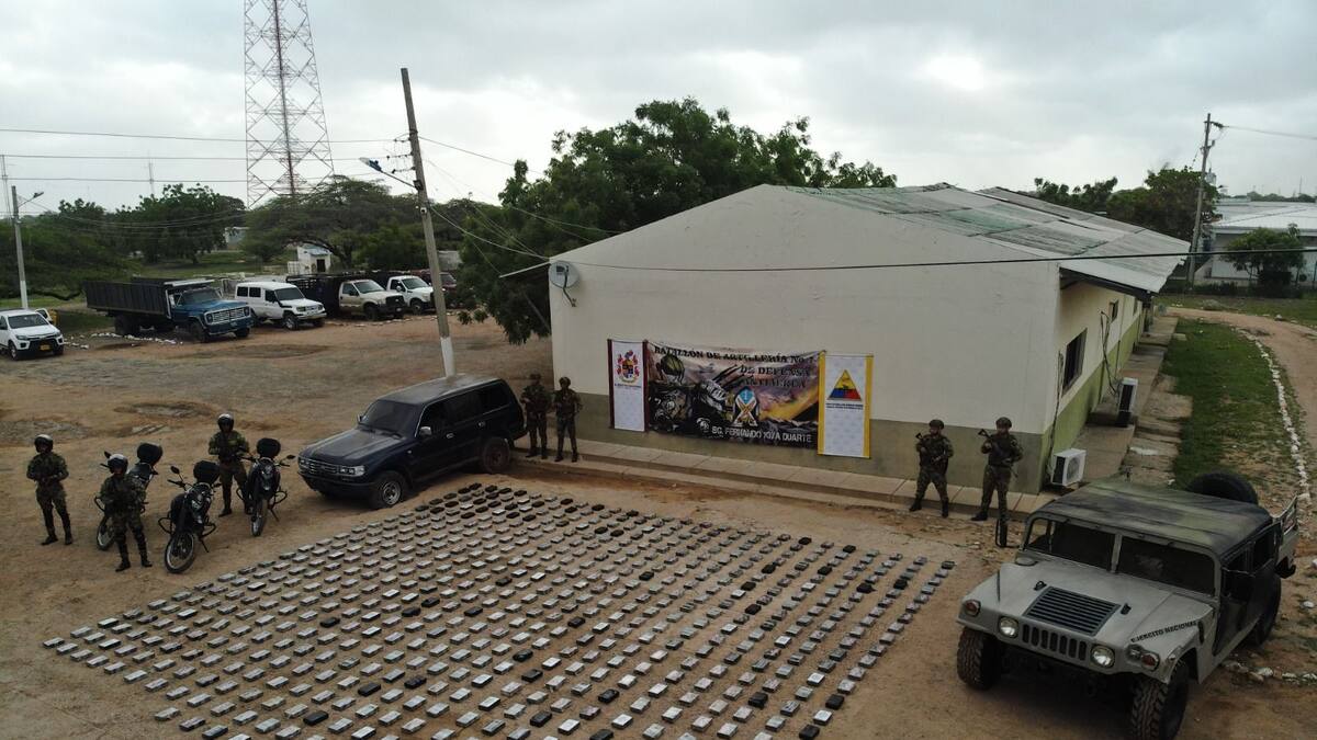 Incautan más 600 kilogramos de cocaína en La Guajira