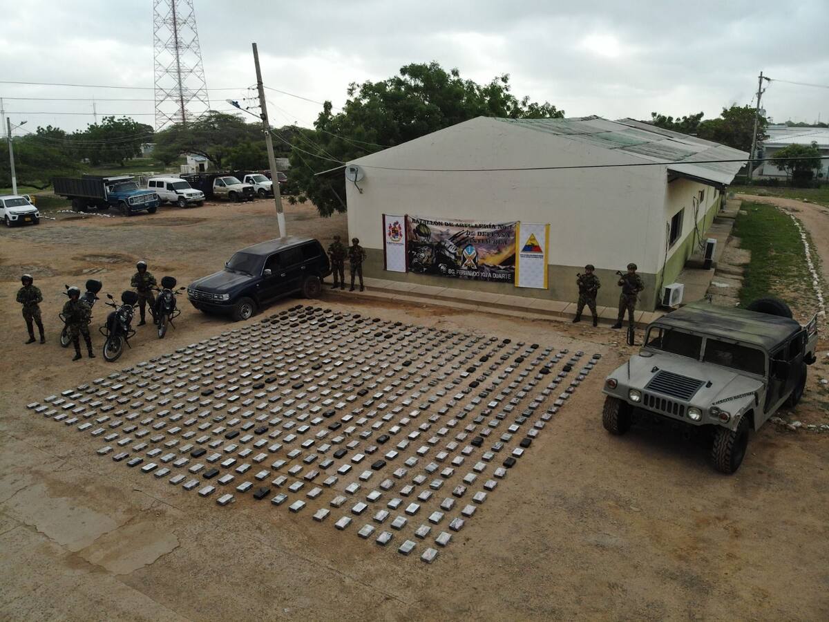 Incautan más 600 kilogramos de cocaína en La Guajira