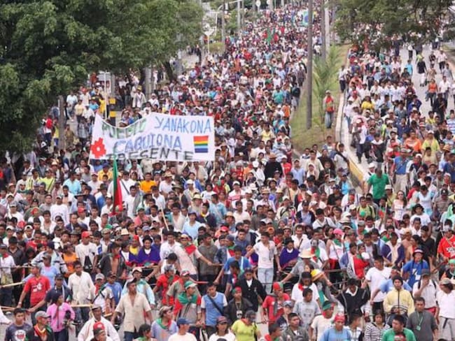 Movilizaciones en Cauca durante el 2017 por la misma razón.
