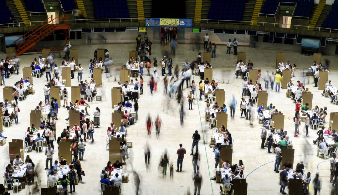 Jornada de votaciones en Colombia.               Foto: Getty 