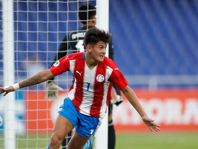 Diego González, autor del gol de Paraguay ante Perú en el Sudamericano Sub-20 / Foot: EFE