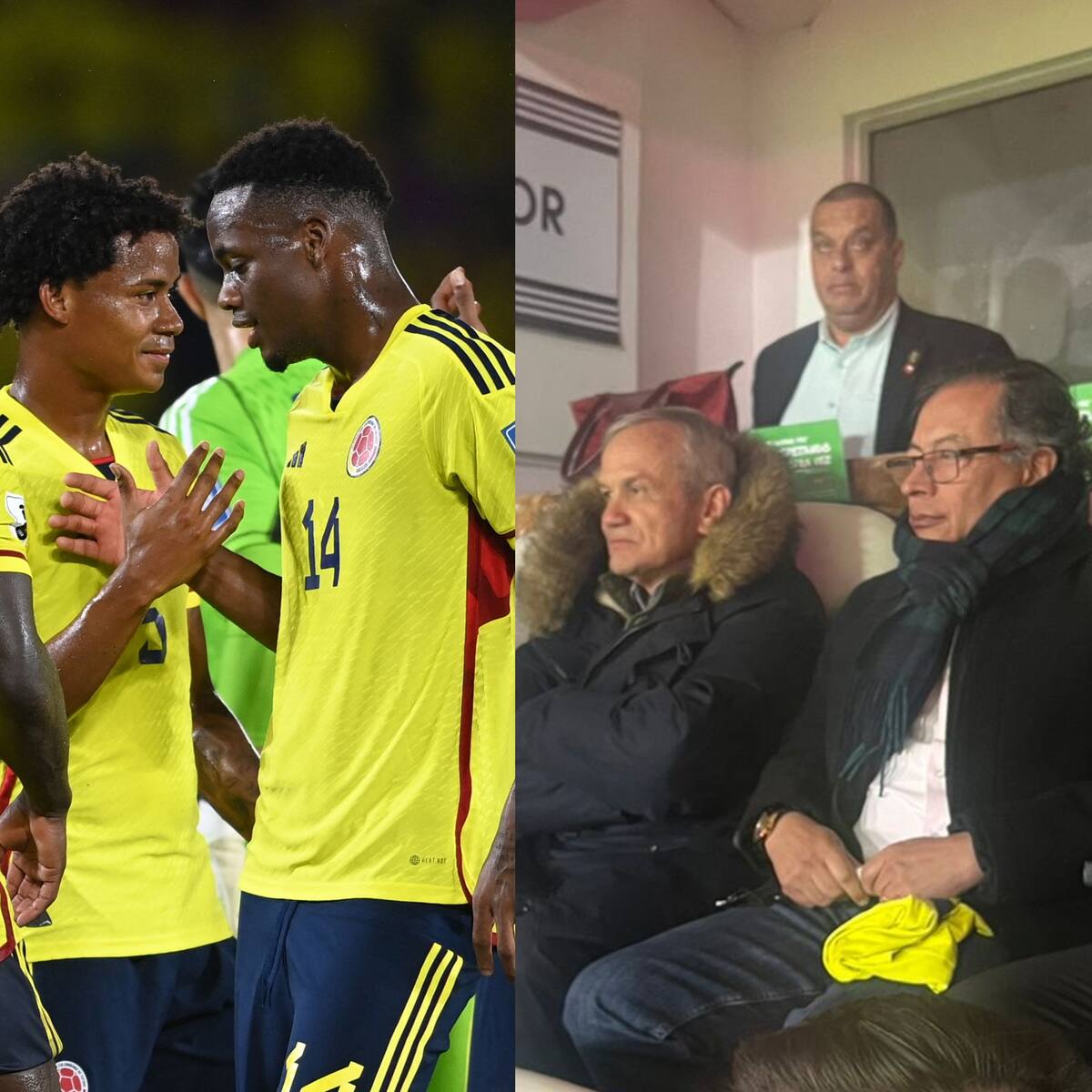 Presidente Gustavo Petro, presente en el partido de Chile vs. Colombia