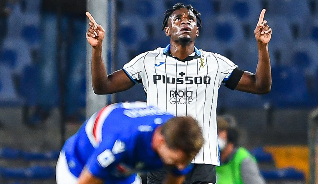 Duván Zapata y su gol con Atalanta a Sampdoria en 2021