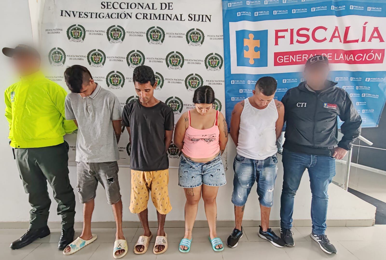 Desarticulan grupo criminal señalado de cometer varios homicidios en zona de frontera. Foto: Mecuc.