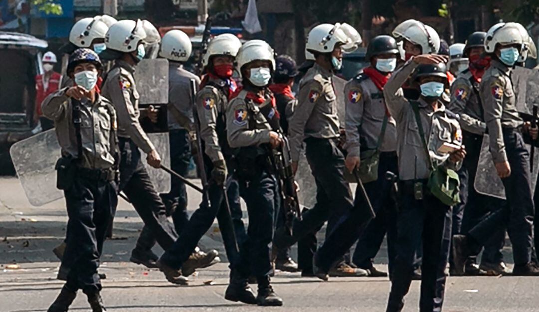 Este domingo hombres perecieron en una manifestación en la ciudad sureña de Dawei.