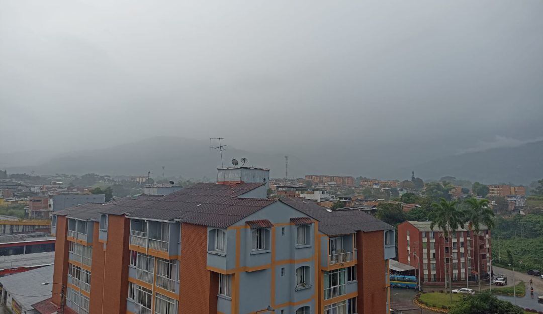 Días de cielo nublado y lluvias en Armenia y el Quindío