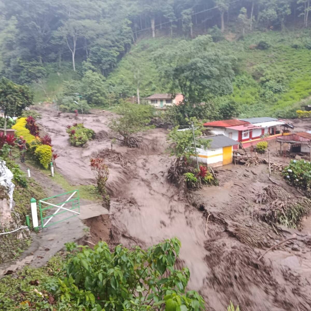 Más de diez veredas incomunicadas en Andes por avenida torrencial en el corregimiento de Santa Inés