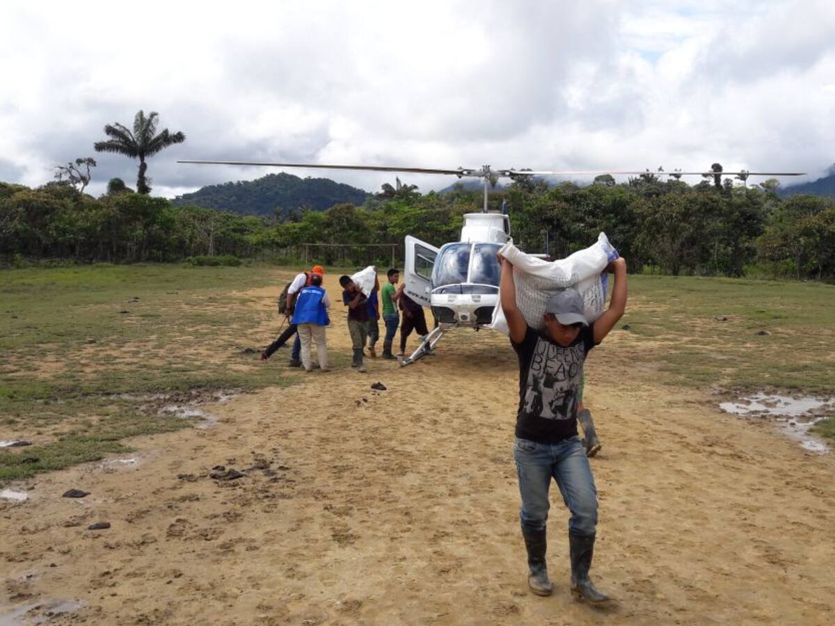 Culminó entrega de 13 toneladas de ayuda humanitaria a indígenas de Dabeiba