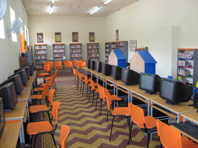 Tres instituciones educativas victimas de delincuentes en Neiva. Foto Cortesía.