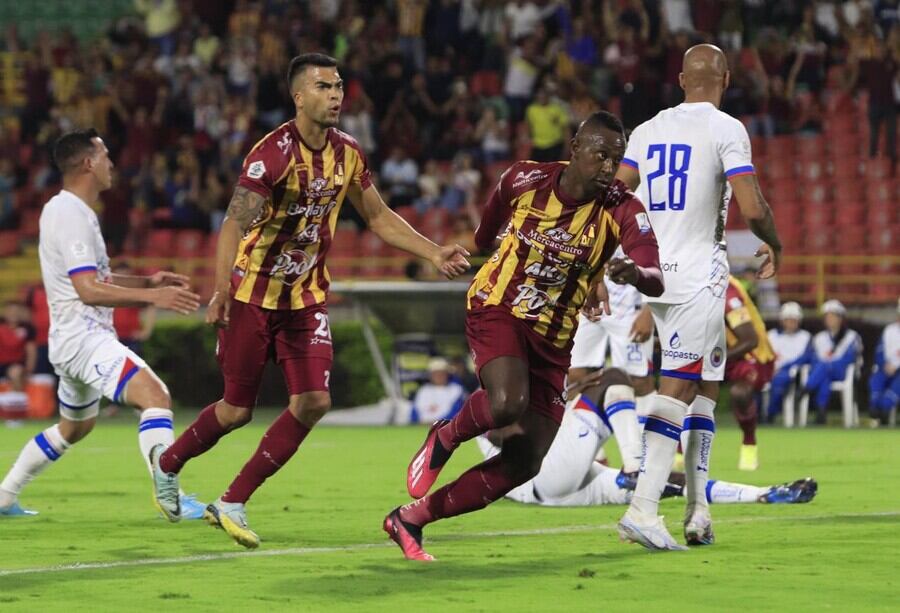 Juan Fernando Caicedo en el duelo entre Tolima y Pasto por Liga / Dimayor