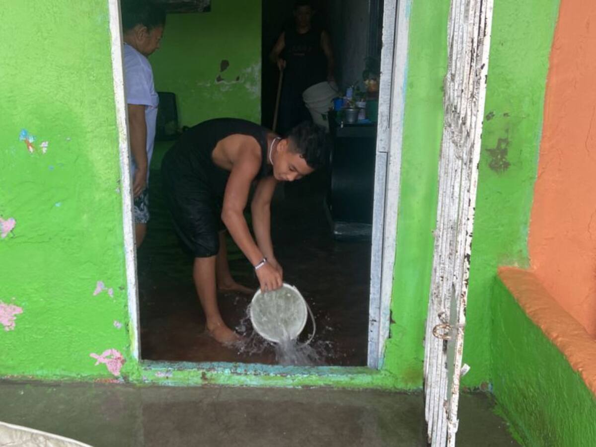 Más de 50 familias afectadas por lluvias en Barranquilla