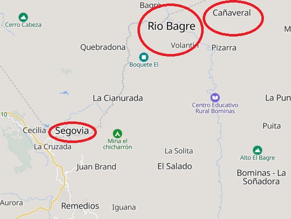 Veredas de Segovia - foto tomada de mapcarta