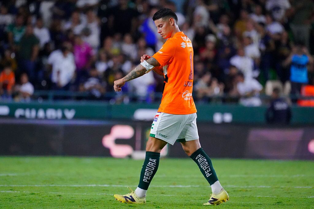 James Rodríguez durante el partido entre el León y Pumas por la fecha 15 de la Liga MX / Getty Images