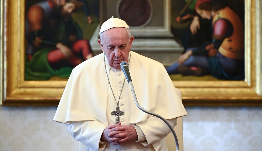 Papa Francisco durante su audiencia en el Vaticano.