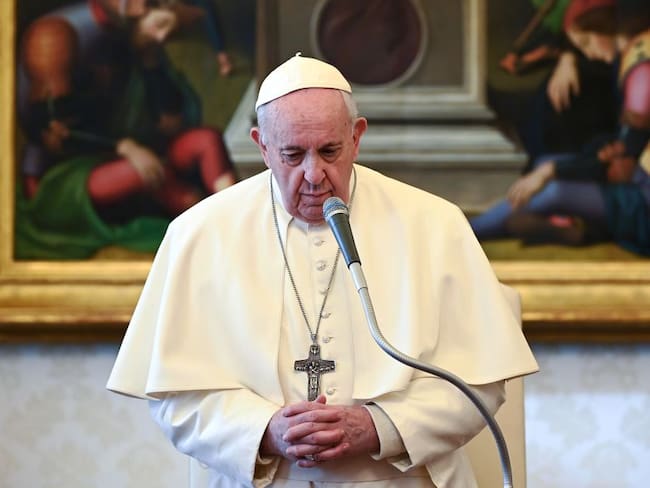 Papa Francisco durante su audiencia en el Vaticano.