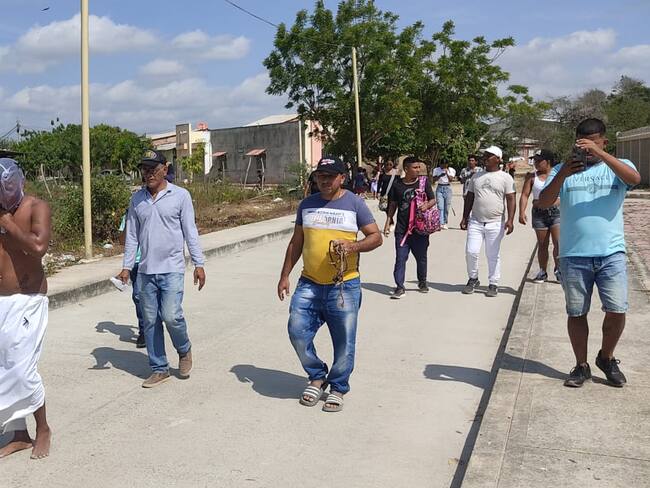 El recorrido de los flagelantes en Santo Tomás