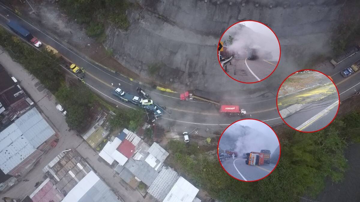 Accidente de tránsito provocó derrame de ácido en la vía a Buenaventura