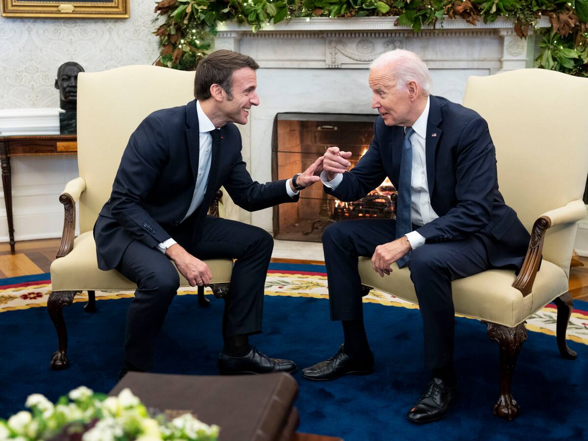 Macron y Biden se reúnen y coinciden en hacer frente a la guerra rusa en Ucrania