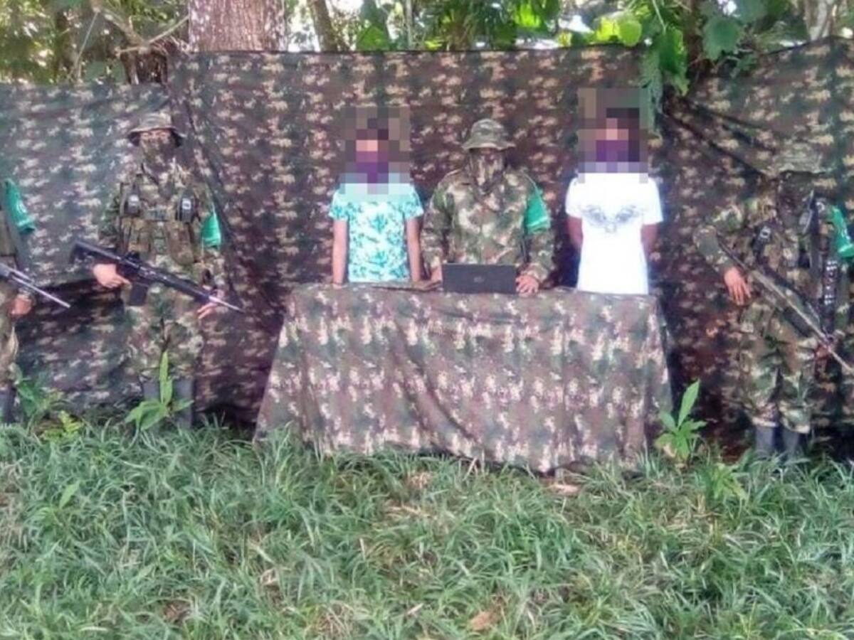 Dos menores de edad de disidencias de las Farc fueron liberados en Bolívar