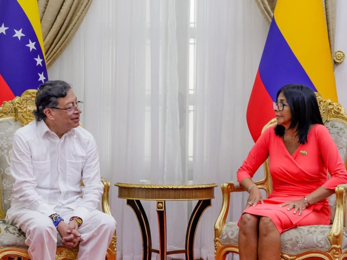 Concluyó reunión entre Petro y Delcy Rodríguez en Caracas: estos fueron los principales acuerdos