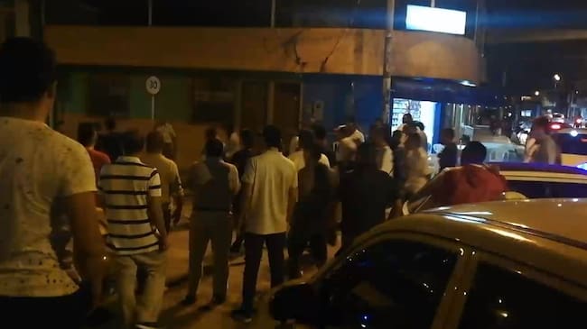 Batalla campal en Ibagué