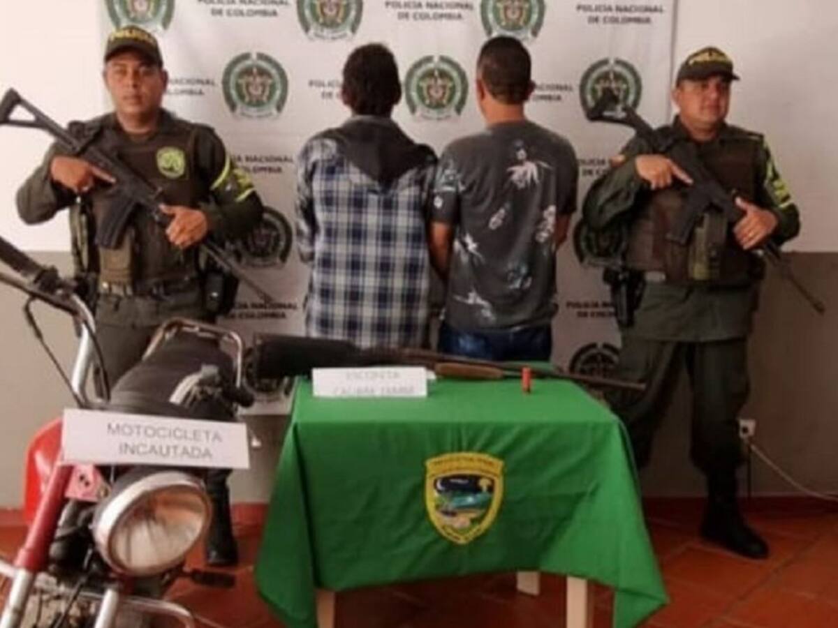 En Bolívar Policía desarmó a hombres que portaban una escopeta