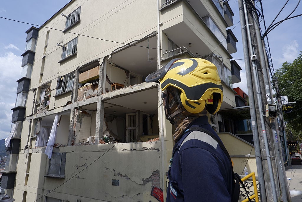 Manizales tras terremoto. (Photo by Alexis Munera/Anadolu via Getty Images)