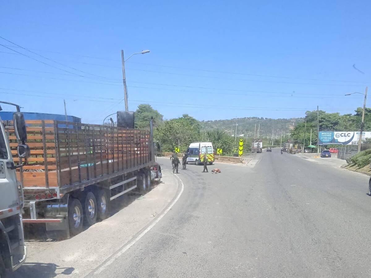 Un delincuente herido dejó intento de robo a conductor de un camión en Mamonal