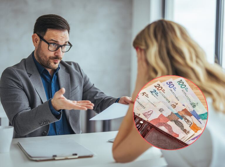 Persona reclamándola a su jefe (Getty Images)