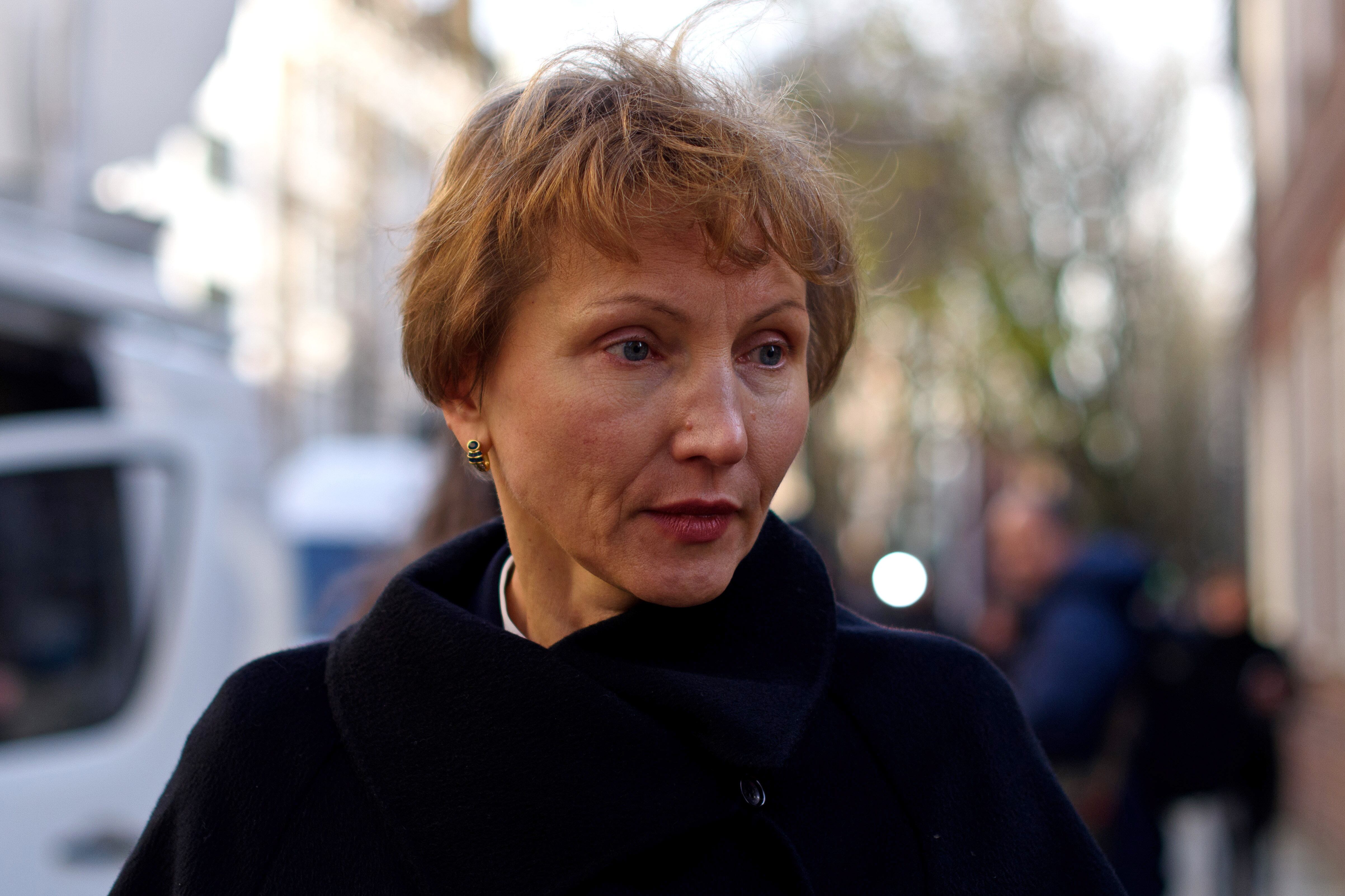 LONDON, ENGLAND - JANUARY 21:  Marina Litvinenko departs Matrix Chambers after receiving the results of the inquiry into the death of her husband Alexander Litvinenko on January 21, 2016 in London, England. Alexander Litvinenko was poisoned with radioactive polonium-210 in 2006 after claiming asylum in the United Kingdom having fled Russia after criticising president Vladimir Putin.  (Photo by Ben Pruchnie/Getty Images)