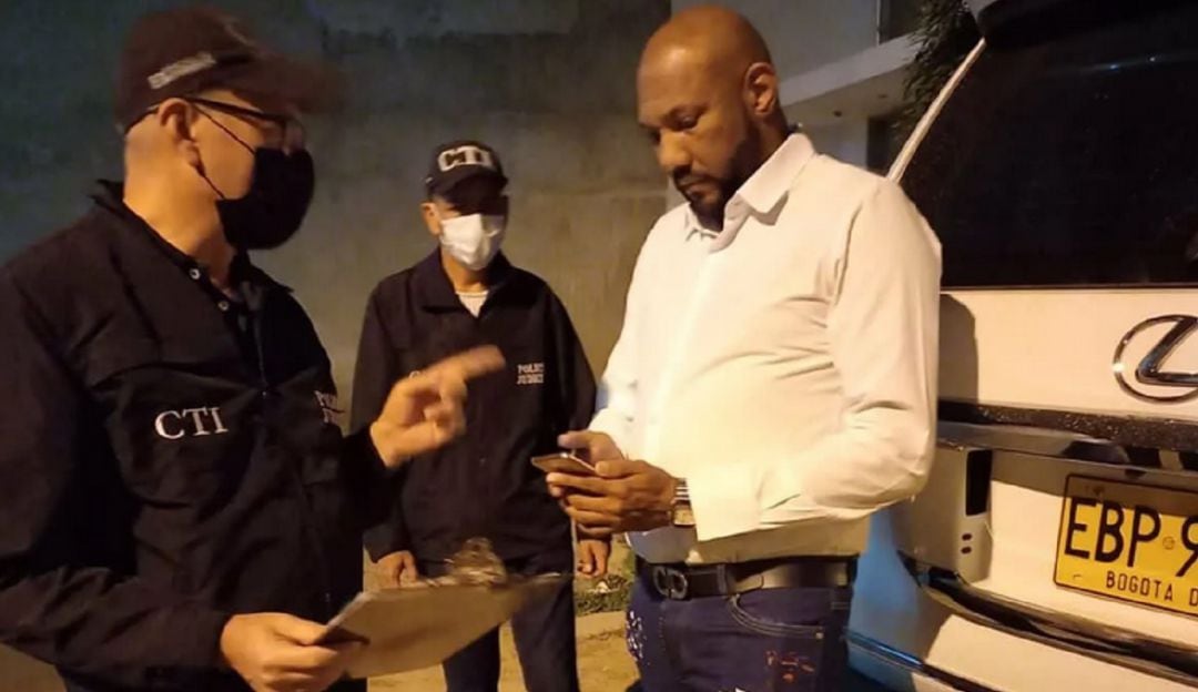 Momento en que es capturado el  compositor 'Tico' Mercado