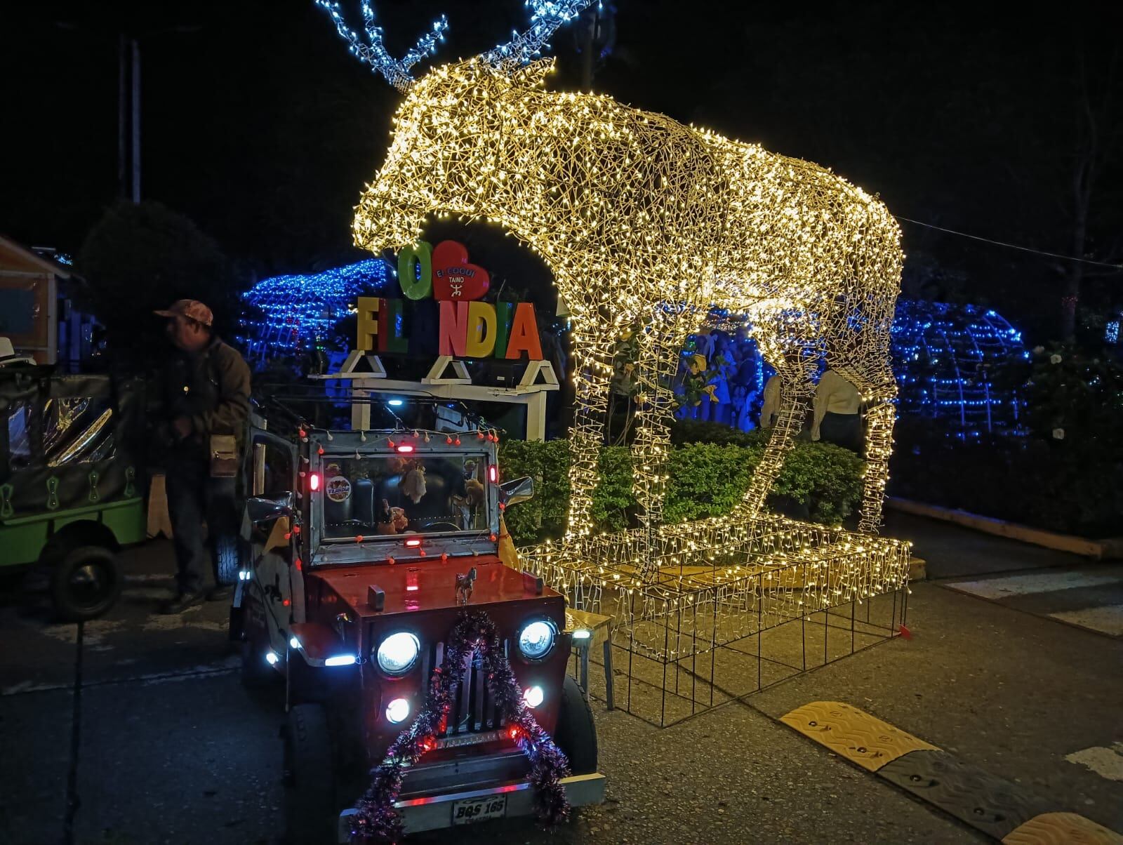 Alumbrado navideño en el municipio de Filandia, Quindio. Foto:Adrián Trejos