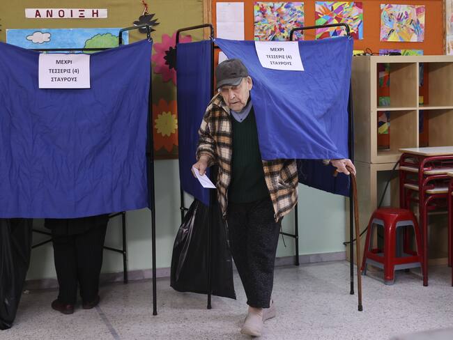 Jornada electoral en Grecia.
(Foto: Ayhan Mehmet/Anadolu Agency via Getty Images)