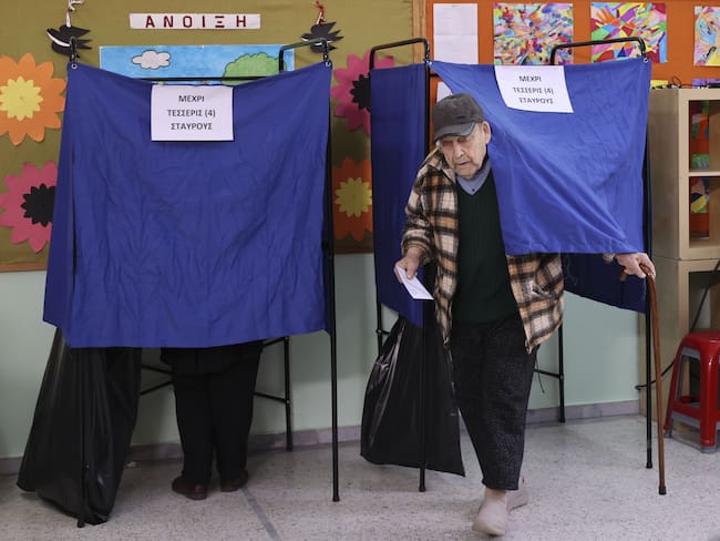 Jornada electoral en Grecia.
(Foto: Ayhan Mehmet/Anadolu Agency via Getty Images)