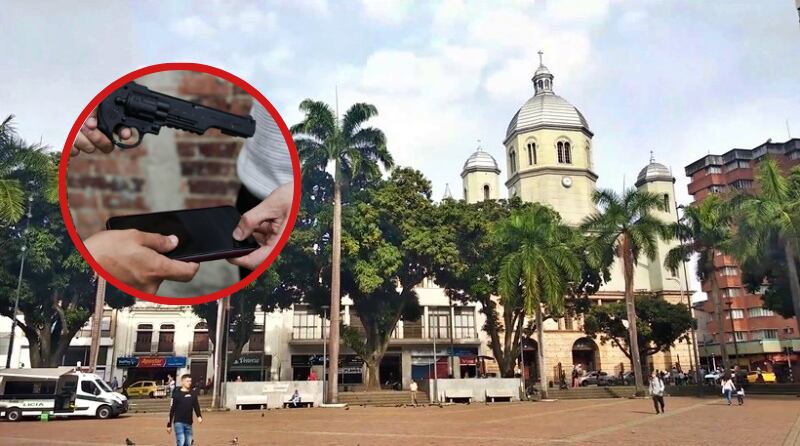 Plaza de Bolívar y robo en Pereira