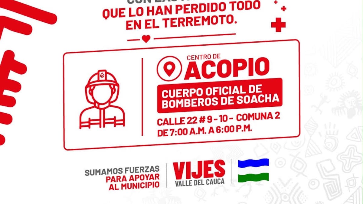 Soacha habilita Centro de Acopio para apoyar a familias afectadas por el terremoto